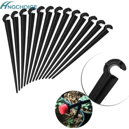 New 100Pcs 4mm/7mm Micro Hose Fixed C-Type Holders Drip Irrigation Accessories MAY22