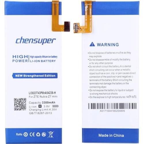 New 3300mah LI3823T43P6hA54236-H Phone Battery for ZTE Nubia Z7 mini NX507J Blade S6 5.0 inch G717C G718C Batteries+Free tools
