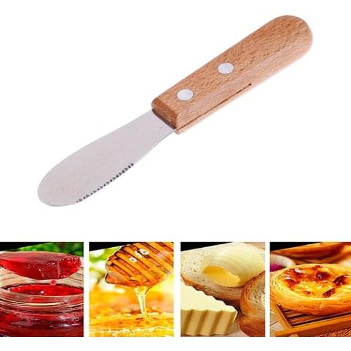 1pcs Sandwich Spreader Butter Cheese Slicer Knife Stainless Steel Wide Blade Spatula Blade Slicer Kitchen Tools