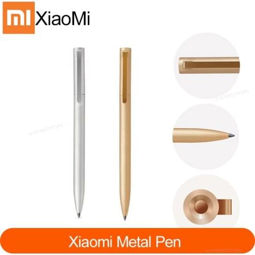 Original Xiaomi mi Mijia Metal Signature MI Pen 0.5mm Signature Pen PREMC Smooth Swiss Refill MiKuni Japanese Ink