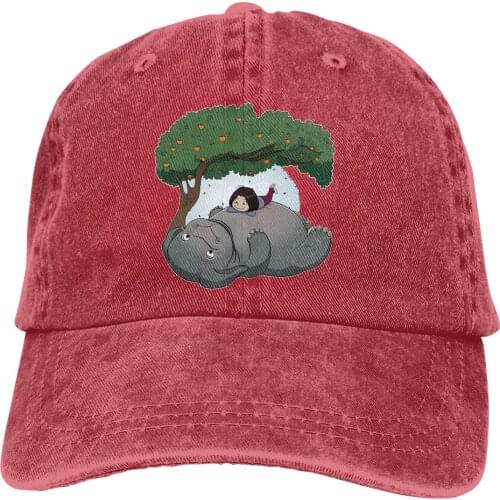 Adjustable Solid Color Baseball Cap Kja Washed Cotton Totoro Anime Japanese Manga Miyazaki Sports Woman Hat