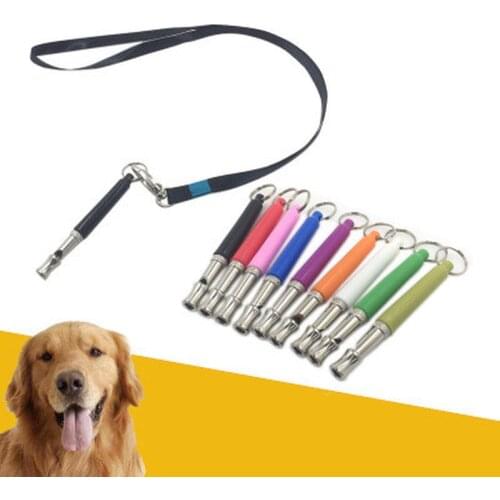1PC Pet Dog Training Whistle Flute UltraSonic Sound Flute With Portable Keychain Adjustable Dog Flute Dog Bark Stop Whistle