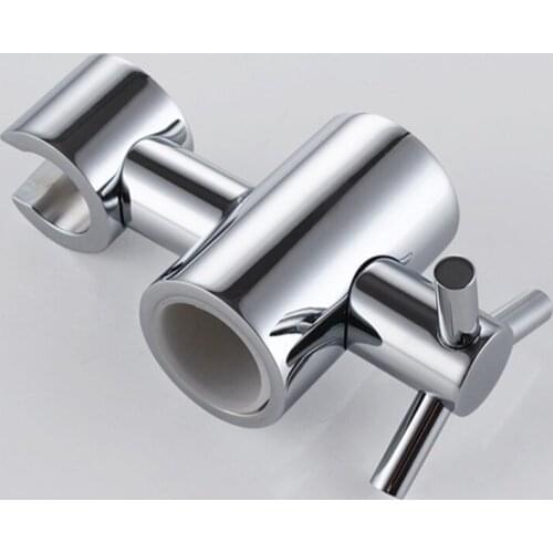Zinc Alloy Replacement Hand Held Shower Bracket For Slider Height & Angle Adjustable Sprayer Holder On Slide Bar