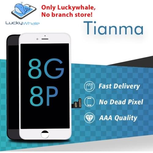 20PCS Premium Quality Tianma LCD Display For iPhone 8 8 plus Touch Screen Digitizer LCD Assembly Replacement Cold Frame Free DHL