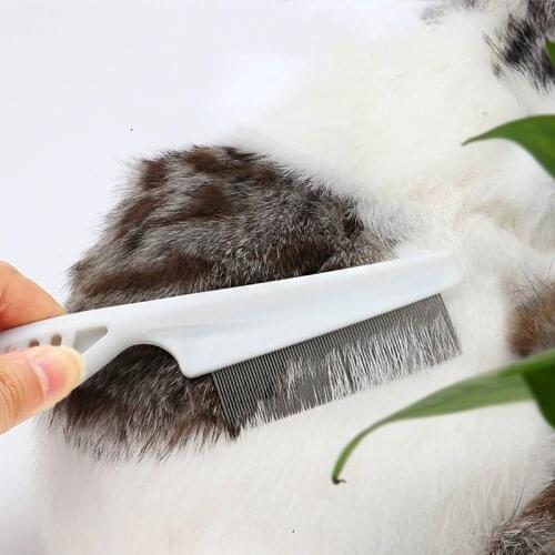 Stainless Steel Comfort Flea Hair Grooming Tools pet flea removal For Cats Dogs Pet Deworming Brush Short Long Hair Fur Remove