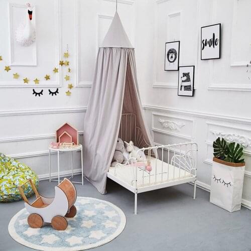 Castle Home Hanging Decor Dome Cotton Bed Canopy Indoor Play Tent Outdoor Mosquito Net Kids Princess Baby Round D30