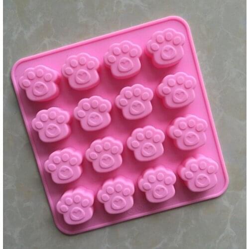 16 Cute Cats Claw Silicone Chocolate Molds, Aromatherapy Molds, Homemade Ice Cube Molds, Complementary Food Tools