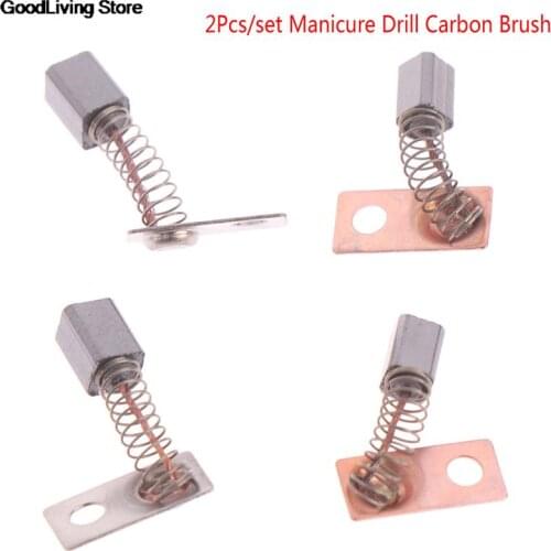 2pcs Carbon Brush Strong 210 102L 105L 90 204 Handle Carbon Brush All Strong Universal Manicure Drill Accessory