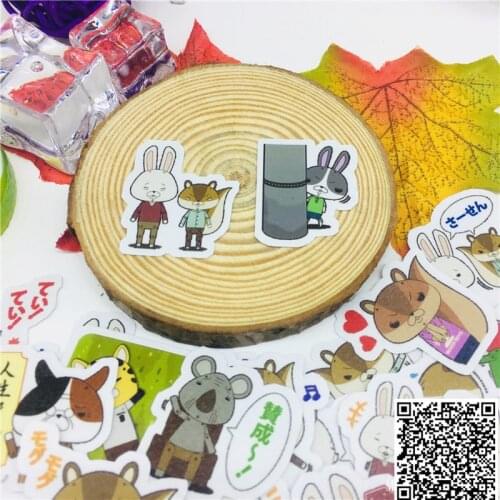 40 pcs Cute squirrel brother Stickers for Car Styling Bike Motorcycle Phone book Travel Luggage toy Funny Sticker Bomb Decals