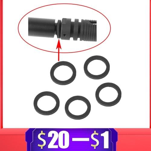 5PCS 1MM/2MM Rubber Adjusting O-Ring for 14MM CCW/CW 19MM Outer Tube Gel Blaster M4 Ver.2/3 Paintball Accessories