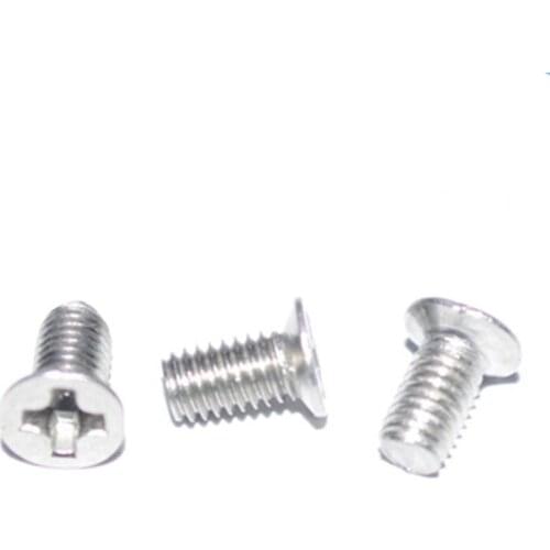 51Pcs M2.5 M3 Stainless Steel 304 Small Countersunk Screw Cross KM 120 Degrees Flat Head Bolts Mechanical Screw 3mm-14mm Length