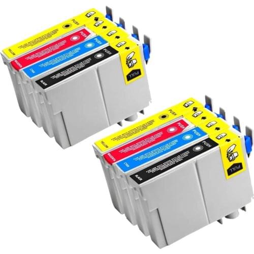 8 Pack compatible ink cartridge T1241 T1242 T1243 T1244 for Epson NX125/NX127/NX130/NX230/NX330/NX420/NX430 Workforce 320 inkjet