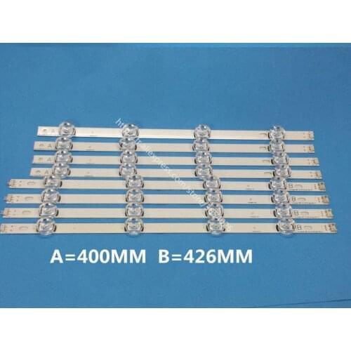 Free shipping 100% NEW 8 PCS(4*A,4*B) LED strips for LG INNOTEK DRT 3.0 42"-A/B Type 6916L 1709B 1710B 1957E 1956E 6916L-1956A