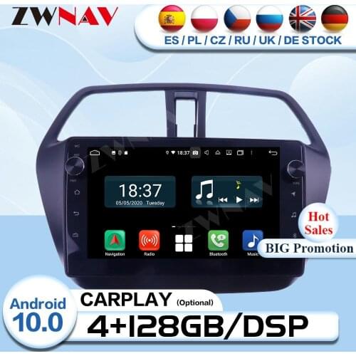 Carplay 2 Din Android 10 For Suzuki SX4 S-Cross 2013 2014 2015 2016 2017 Radio Receiver Audio Stereo GPS Video Player Head Unit