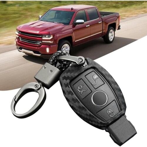 Car Key Shell Cover Case For Mercedes W205 W212 X253 W166 X204 X166 W176 W246 W204 W222 W463 X156 Carbon Fiber Key Holder