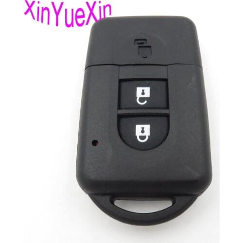 XinYueXin Smart Remote Key Shell Fob Cover for NISSAN Micra Replacement Key Card With Uncut Blade