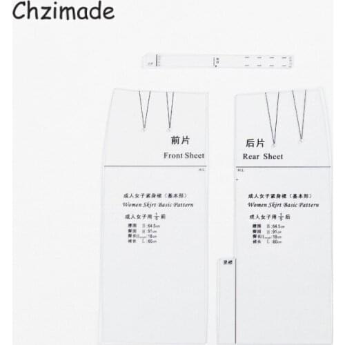 Chzimade 1:5 Small Womens Trousers Drawing Template Ruler For Fashion Design Fashion Sketch Template Female Home Decoration