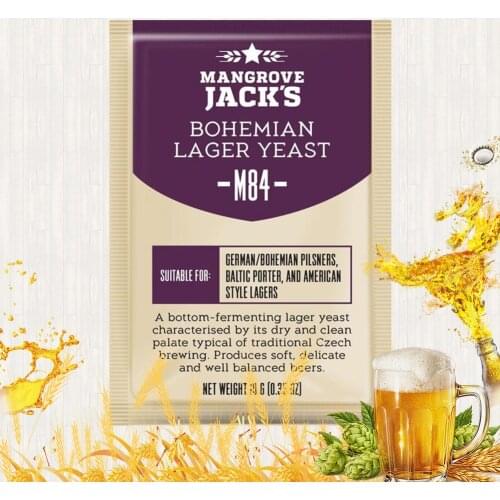 10g/3pcs M84 Bohemian lager yeast UK imported yeast Mangrove&Jacks Beer Yeast family alcohol brewing fermentation Beer yeast
