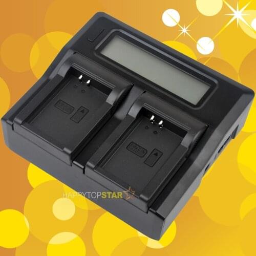 Dual Double Digital LCD Quick Fast Charger for Charge Canon LP-E12 Battery EOS M M2 M10 100D LC-E12E
