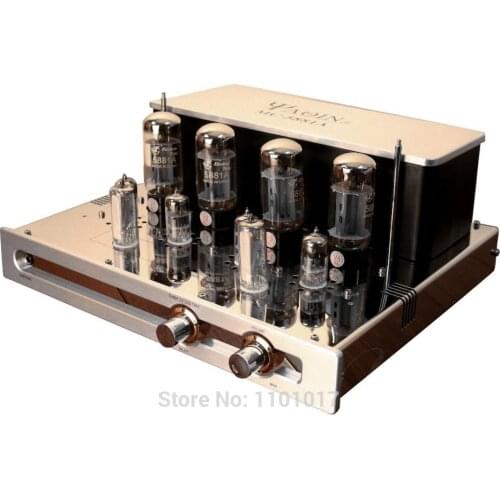 YAQIN MC-5881A Magic Eye Push-Pull Tube Amplifier HIFI EXQUIS 5881 Lamp Headphone Amp