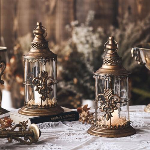 Creative Metal Candle Holders Decor Modern House Vintage Minimalist Nordic Lantern Hanging Garden Swieczniki Home Decor WF
