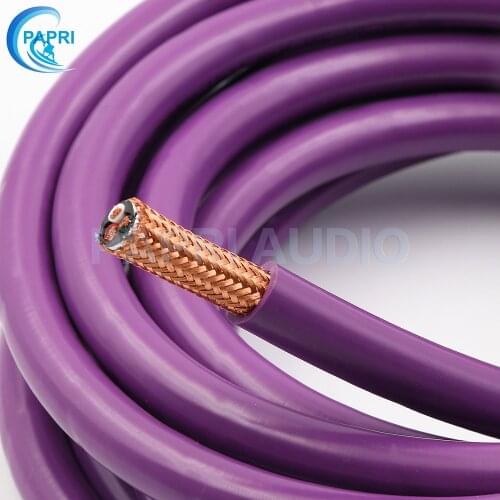 PAPRI OFC Copper AC Power Cord Cable DIY Amplifier Wire For Hifi Audio CD DAC Tube 1 meter 2.5mm 3Cores