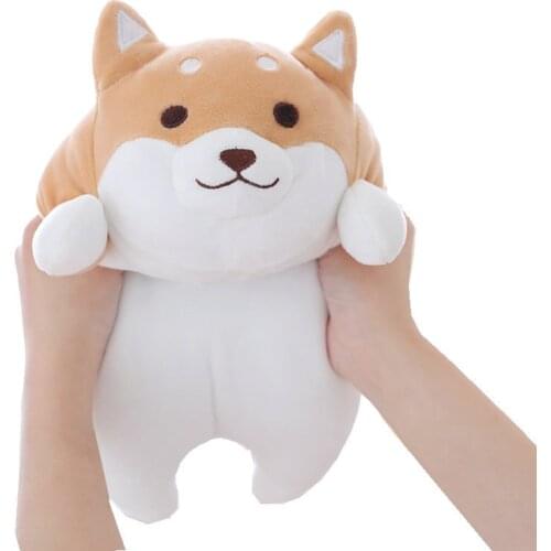 35cm Cute Fat Shiba Inu Dog Plush Toy Stuffed Soft Kawaii Animal Cartoon Pillow Lovely Gift for Kids Baby Children Good Quality