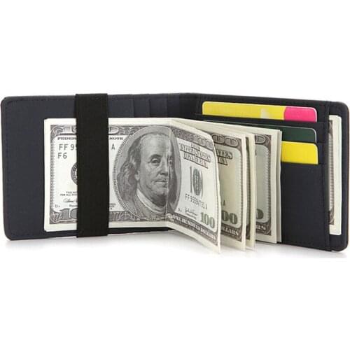 Men Credit Card Holder Minimalist RFID Blocking Wallet Card Holder Slim Wallet RFID Blocking Men Secure Faux Leather Bag Wallets