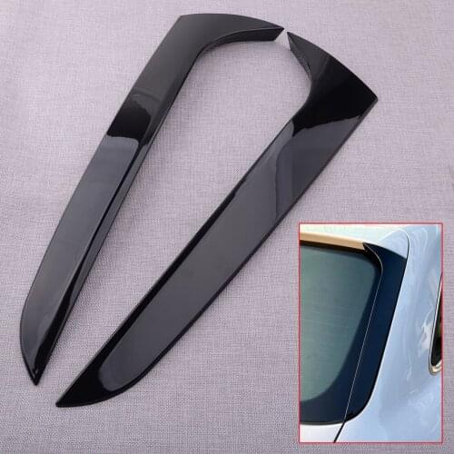 New 1 Pair Car Rear Window Side Spoiler Canards Trim Fit For Audi A4 B8 Allroad Avant 2009 2010 2011 2012 2013 2014 2015 2016