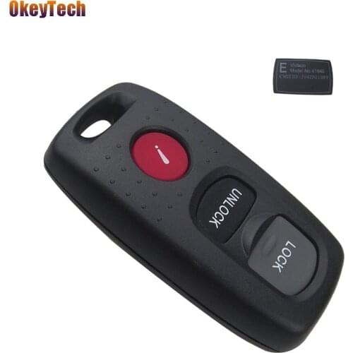 OkeyTech for MAZDA 3 6 MPV Protege 5 Key 3 Button Replacement Shell Remote Control Car Key Keyless Case Housing Fob Car Key Case