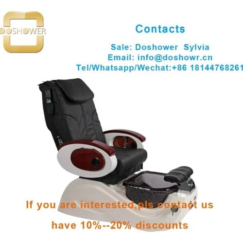 Professional nail spa pedicure chair with kneading neck massager for whirlpool spa tub