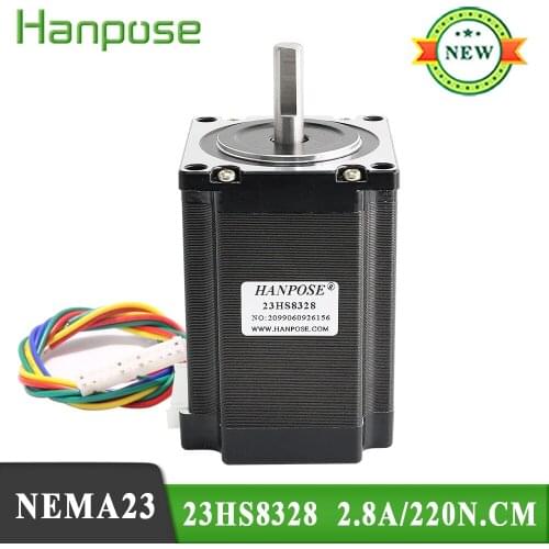 10PCS NEMA23 2.8A 2.2N.m 83mm 57 stepper motor 23HS8328 Step Motor for 3D printer CNC engraving milling machine