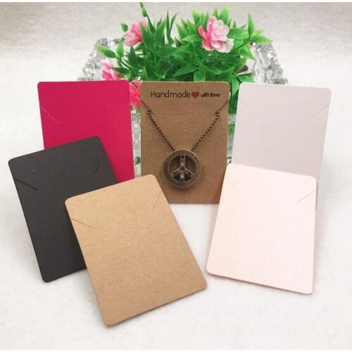 100pcs/lot colourful Necklace/Pendant Cards Jewelry Packing Cards uesed for jewelry accessory packing display Card