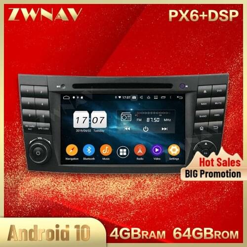 2 din Android 10.0 screen Car Multimedia player For Benz E-Class W211 CLS W219 audio radio stereo GPS navi head unit auto stereo