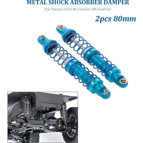 2pcs 70/80mm Metal Shock Absorber Damper for Tamiya CC01 RC Crawler Off-road Car