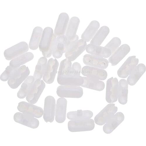 20 Pcs White Plastic Curtain Chain Connector Roller Blinds Pull Cord Connector Replacement Cord Connector Clips Tool