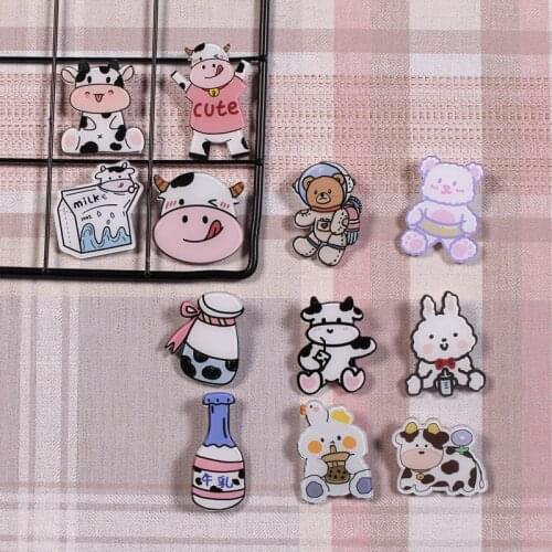 5/10Pcs Cute Enamel Pins Cartoon Brooches Lapel Pin for Women Men Coat Sewing Accessories Wholesale