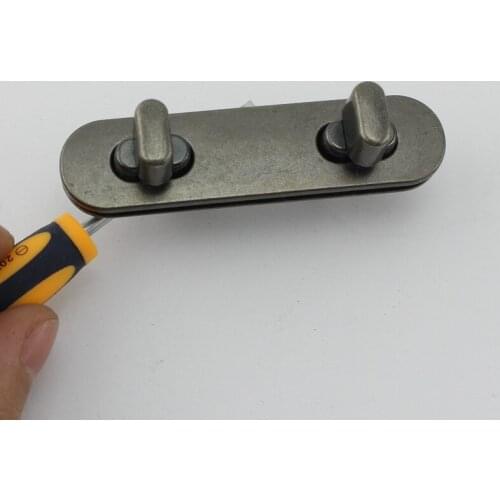 5-15sets old silver Truck Lock handbag Purse Bags Push Release twist locks bag parts suitcase handle repair