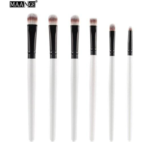 6PCS Eye Makeup Brushes Set Eye Shadow Cosmetics Brush Set Pro Eyeliner Eyeshadow Eyebrow Lip Brushing Beauty Make Up Tools