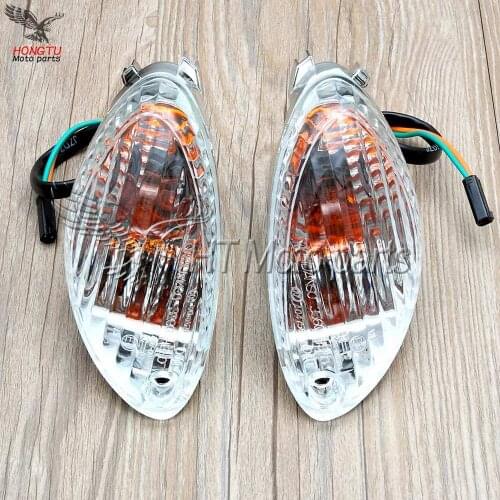 White cover With Bulb Motorcycle Rear indicator turn signal lights For Suzuki Hayabusa GSXR1300 GSX1300R 2008 2009 2010 2011