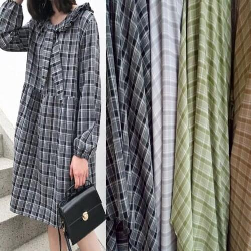 Cotton Blend Check Slightly Stretchy Dress Fabric Qualified Dropping Plaid Blouse Man Shirt Fabric Telas Tissue Patchwork