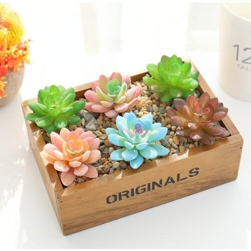 Simulation Plants Succulents Decorative Bonsai Flower Furnishings Home Indoor Living Room Fake Flower Fleshy Potted Decoration