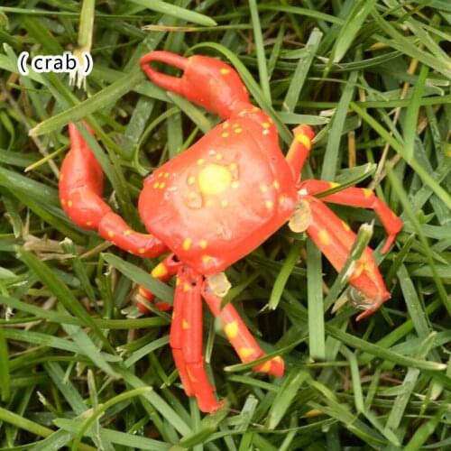 1pcs simulation crab Toys Special Lifelike Model Simulation Animal Toy nursery teaching aids garden decoration fridge magnet