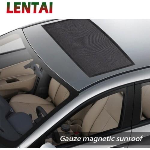 LENTAI For Honda civic 2006-2011 2017 Lada granta Fiat 500 Jaguar 1PC Car Sunroof Cover Sun Visor Mesh Mosquito Dust Protection