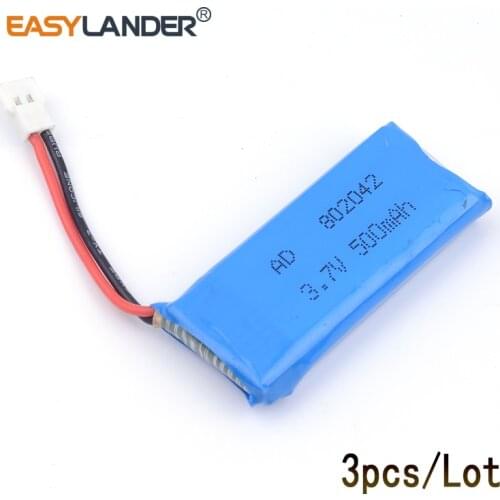 802042 3pcs 3.7V 650mAh Rechargeable Li-Polymer Li-ion Battery For Hubson107 Udi JJRC H31 H37 JXD385 battery Wltoys Mini Quadco