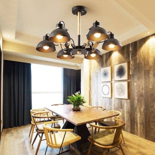 Nordic wooden LED chandelier turn to modern chandelier dining led light ceiling living ceiling lamp bedroom LED ceiling lights