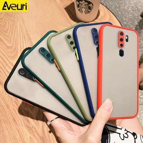 Matte Hard PC Phone Case For OPPO Reno 2 Z 2Z 2F 3 Pro A31 A91 A52 A72 A92 A5 A9 2020 Silicone Cover Case For Realme V5 XT X2