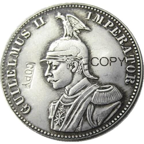 A set of (1891-1902)5pcs German East Africa 1 Rupie Coin Guilelmus II Imperator Silver Plated Copy coin