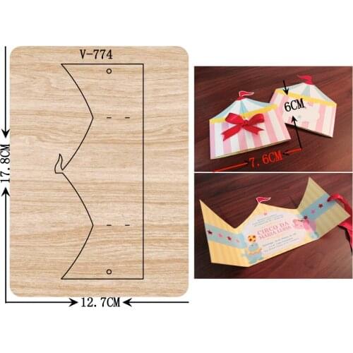 New card Wooden Dies Cutting Dies Scrapbooking /Multiple Sizes / V-774 Compatible with most die cutting machines