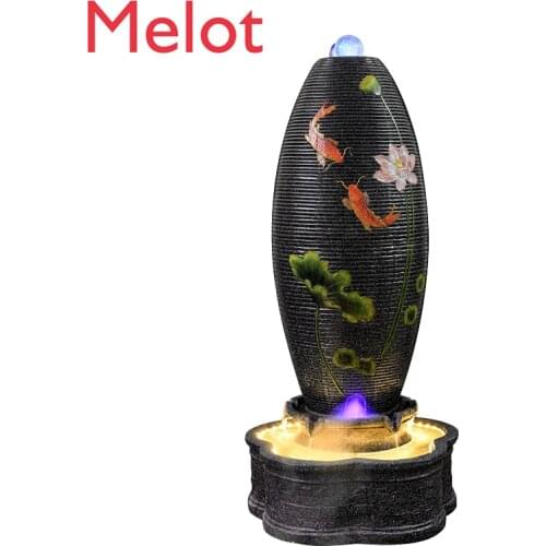 Personalized Creative Master Handmade Floating Water Feng Shui Fortune Egg Living Room Home Waterscape Wealth Decoration Luxury